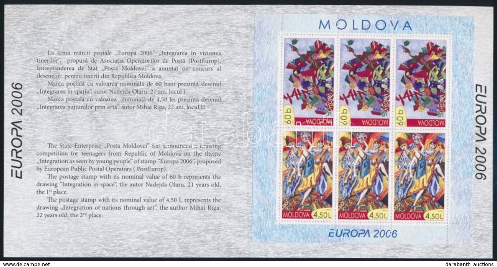 ** 2006 Europa CEPT Bélyegfüzet Mi MH 10 (Mi 549-550) - Autres & Non Classés