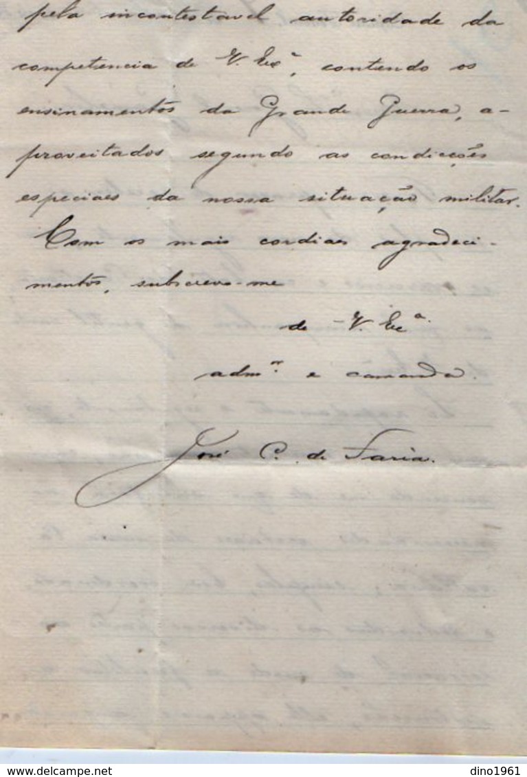 VP13.092- Brésil - Supremo Tribunal Militar à RIO DE JANEIRO 1921 - Lettre De Mr José C. De SARIA Pour Mr Le Gal GAMELIN - Documents