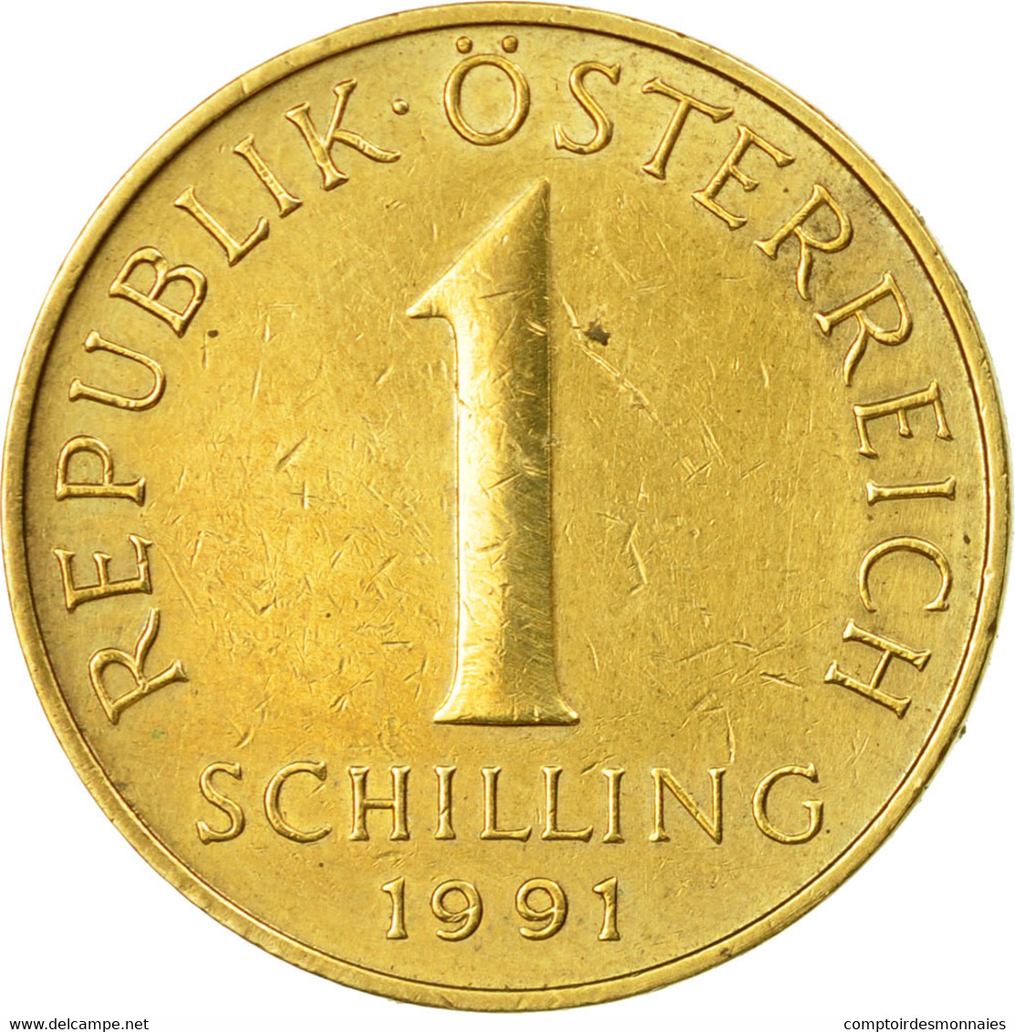 Monnaie, Autriche, Schilling, 1991, TB, Aluminum-Bronze, KM:2886 - Autriche