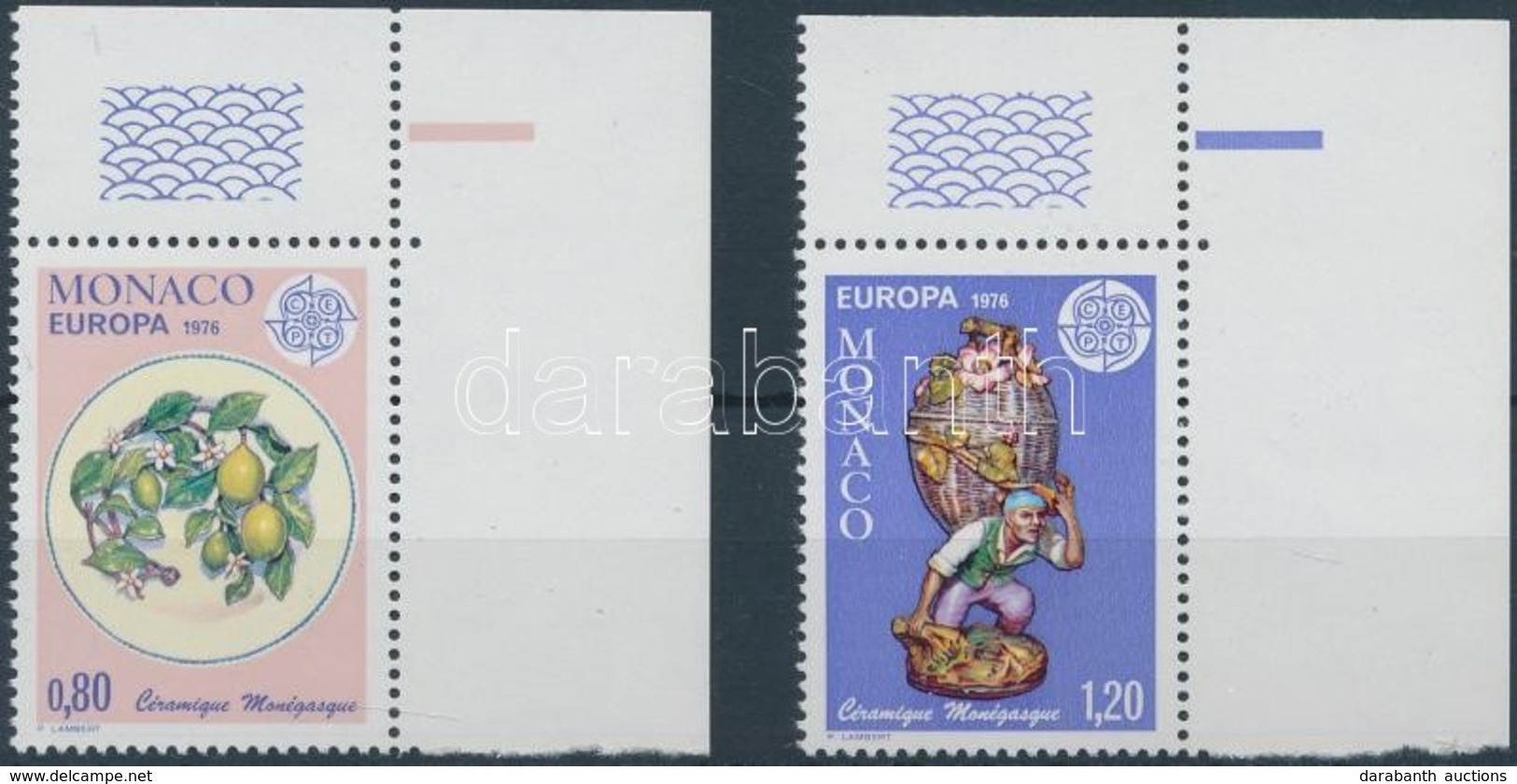 ** 1976 Europa CEPT ívsarki Sor + Kisívsor Mi 1230-1231 - Autres & Non Classés