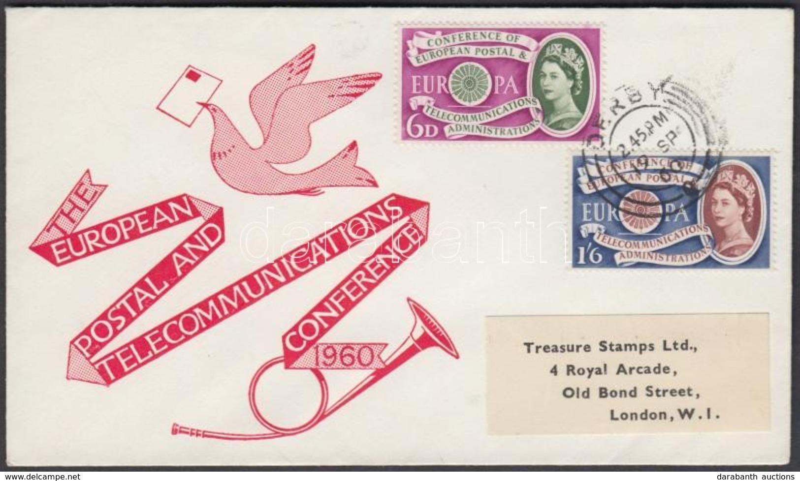 1960 Europa CEPT Sor Mi 341-342 FDC-n - Andere & Zonder Classificatie