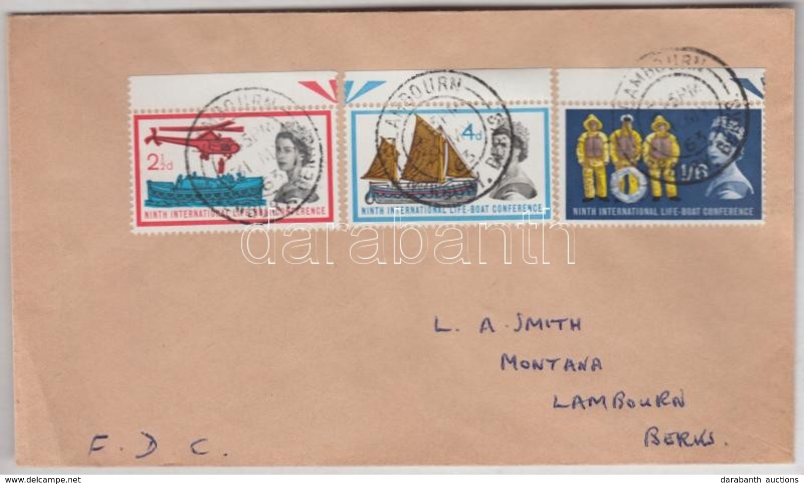 1963 Mentőhajó Konferencia Mi 359x-361x FDC - Autres & Non Classés