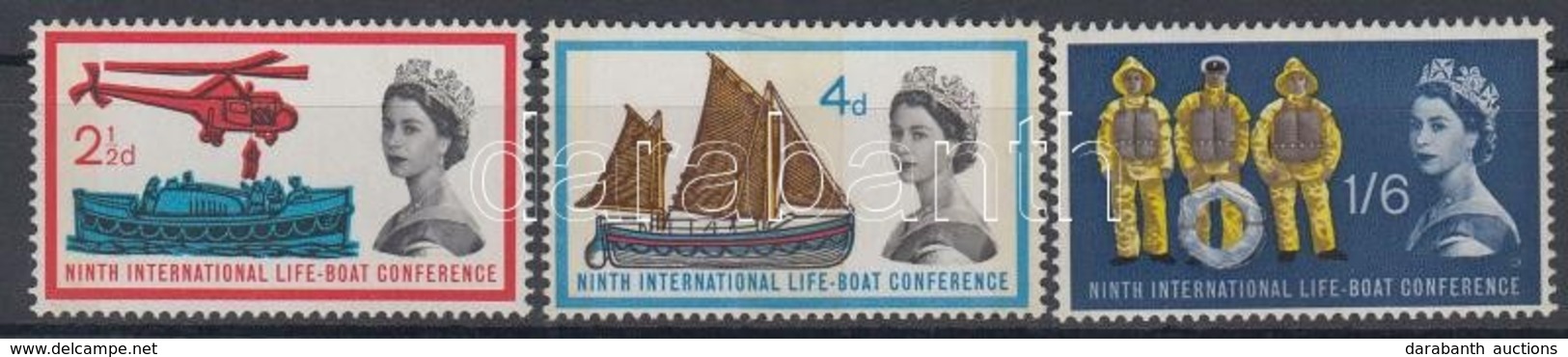 ** 1963 Nemzetközi Mentőcsónak Konferencia Sor / International Life-boat Conference Mi 359y-361y - Autres & Non Classés