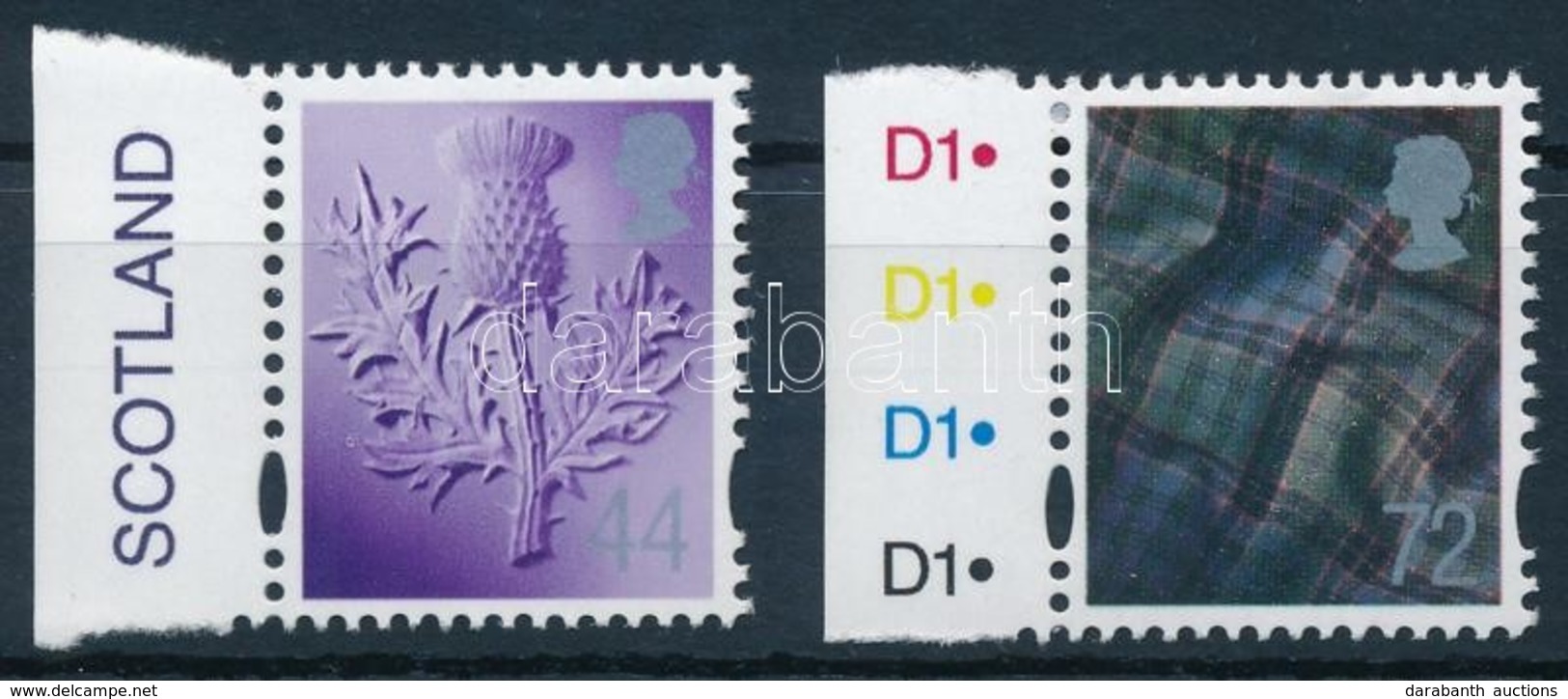 ** 2006 Skócia Forgalmi ívszéli Sor,
Definitive Set
Mi 90-91 - Other & Unclassified