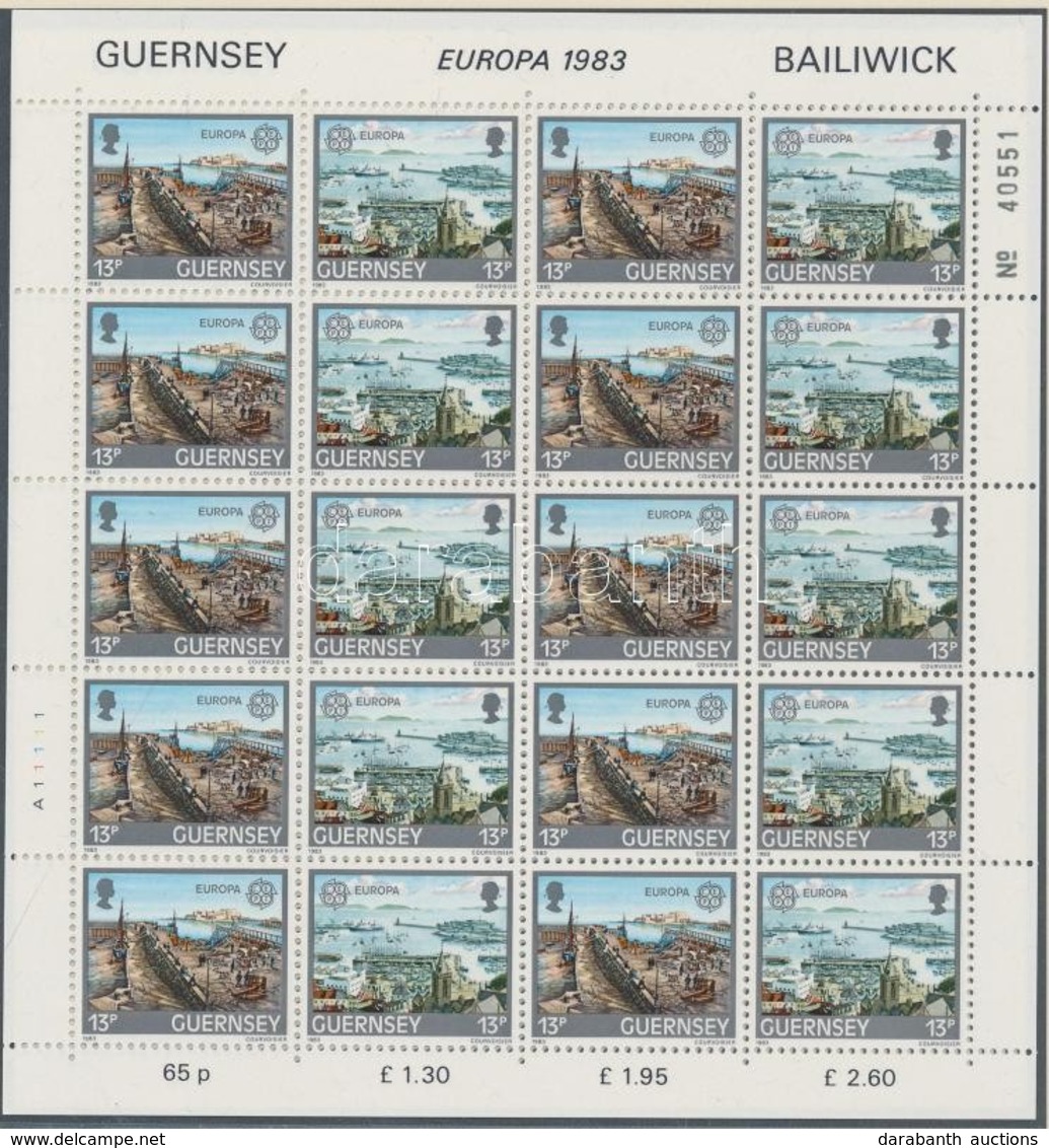 ** 1983 Europa CEPT Jelentős Alkotások Kisív Sor Mi 265-268 - Other & Unclassified