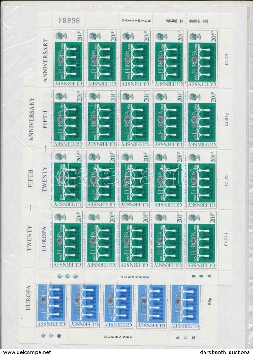 ** 1984 Europa CEPT Kisív Sor Mi 286-287 - Autres & Non Classés