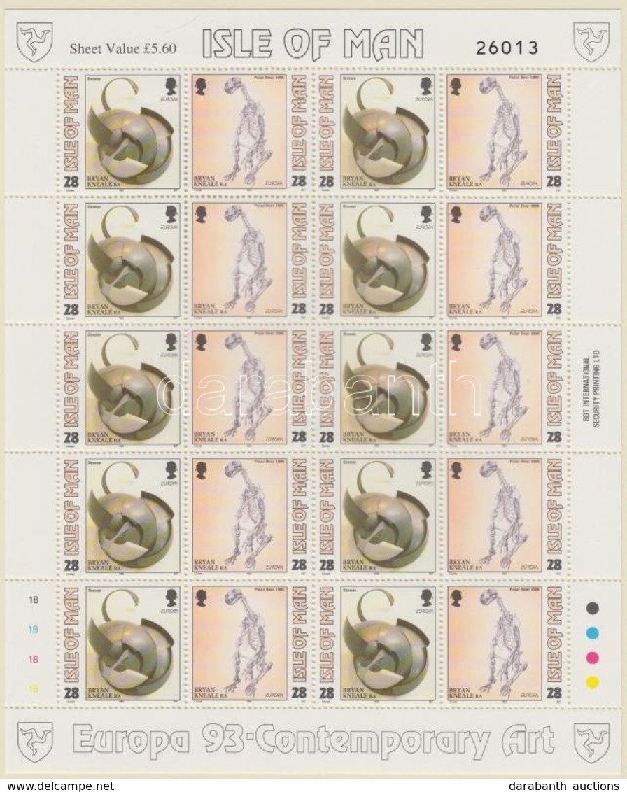 ** 1993 Europa CEPT Kisív Sor Mi 546-549 - Autres & Non Classés