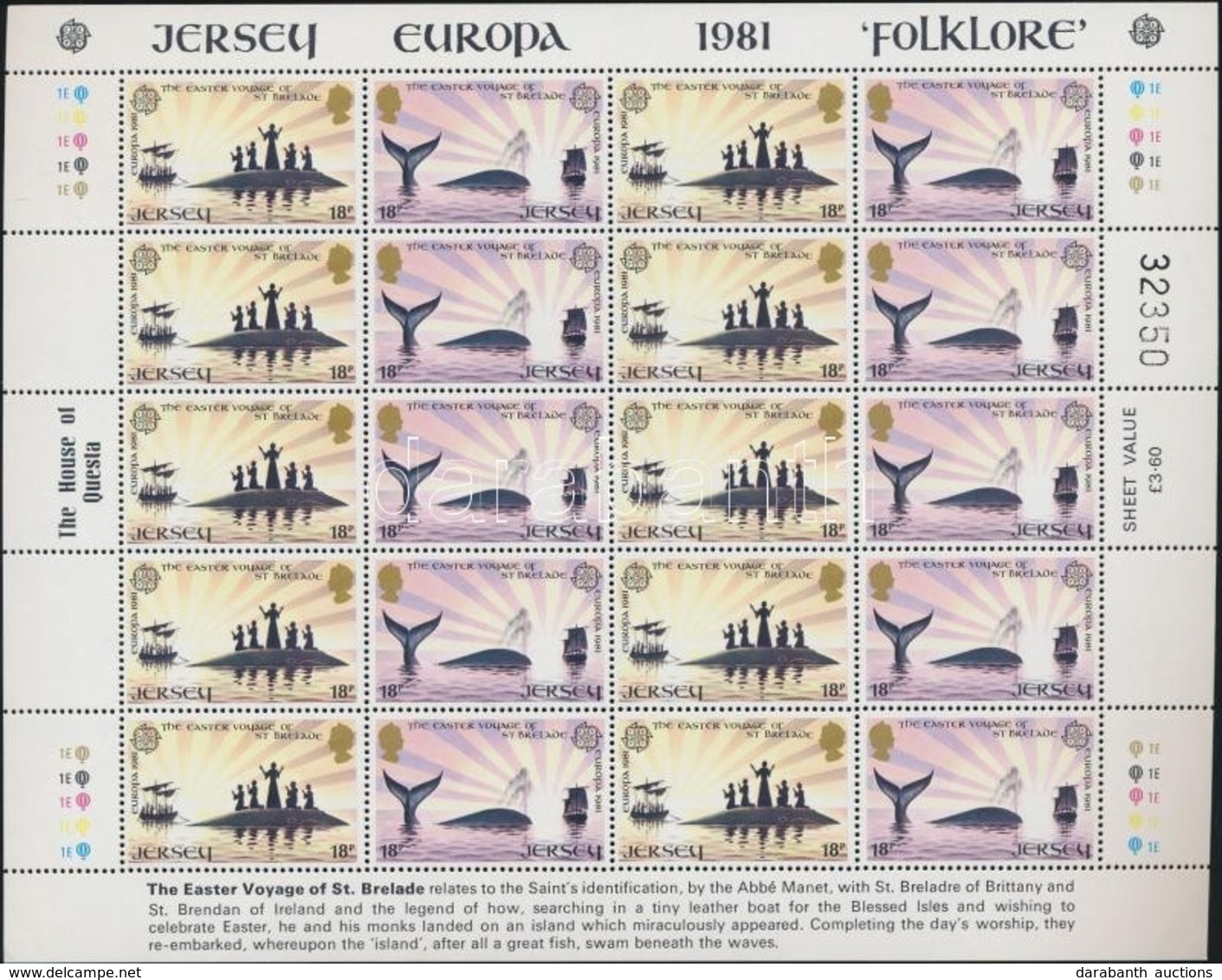 ** 1981 Europa CEPT: Folklór Kisív Sor Mi 253-256 - Autres & Non Classés