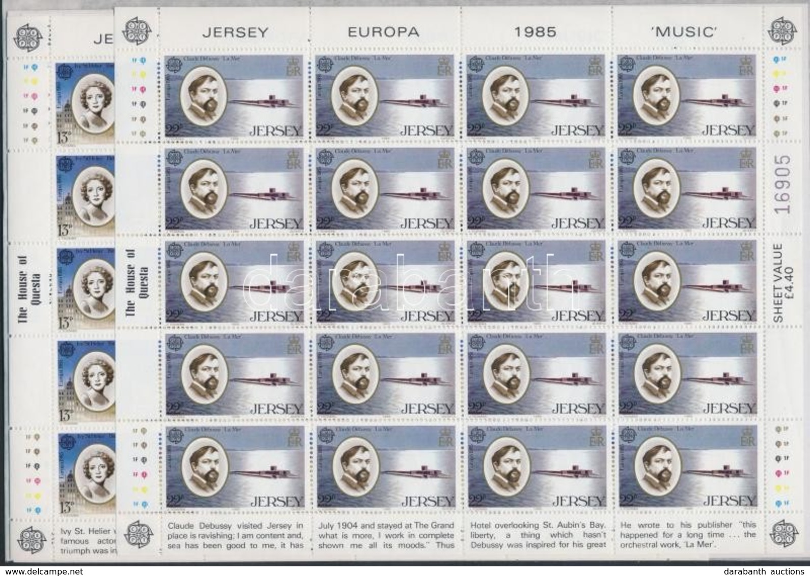 ** 1985 Europa CEPT: A Zene éve Kisívsor Mi 347-349 - Autres & Non Classés