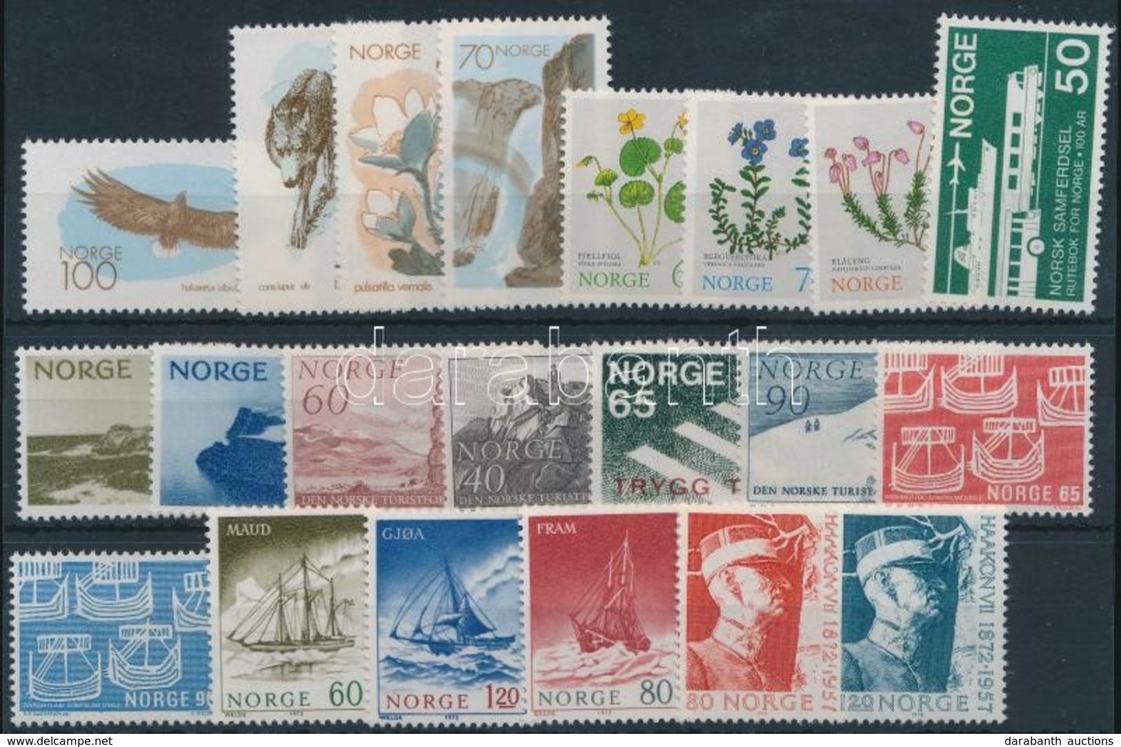 ** 1968 7 Klf Sor + 2 Klf önálló érték,
7 Diff. Set + 2 Diff Value - Autres & Non Classés