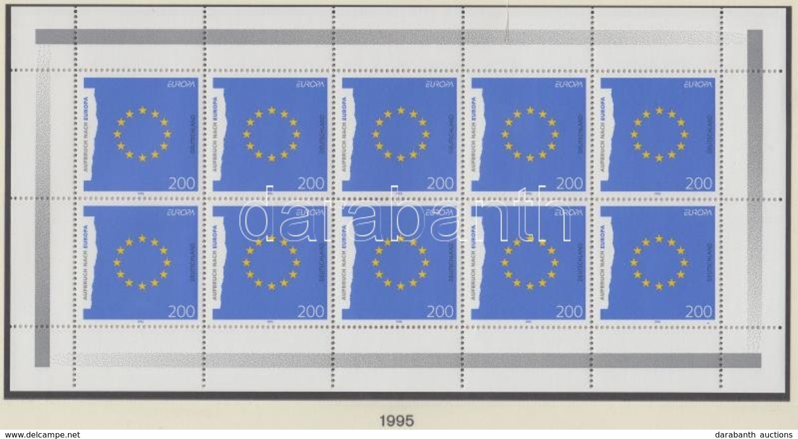 ** 1995 Europa CEPT Kisív Sor Mi 1790-1791 - Autres & Non Classés