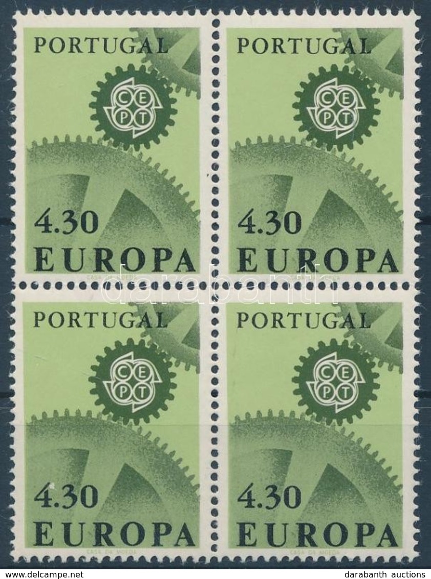 ** 1967 Europa CEPT Záró érték 4-es Tömbben Mi 1028 - Autres & Non Classés