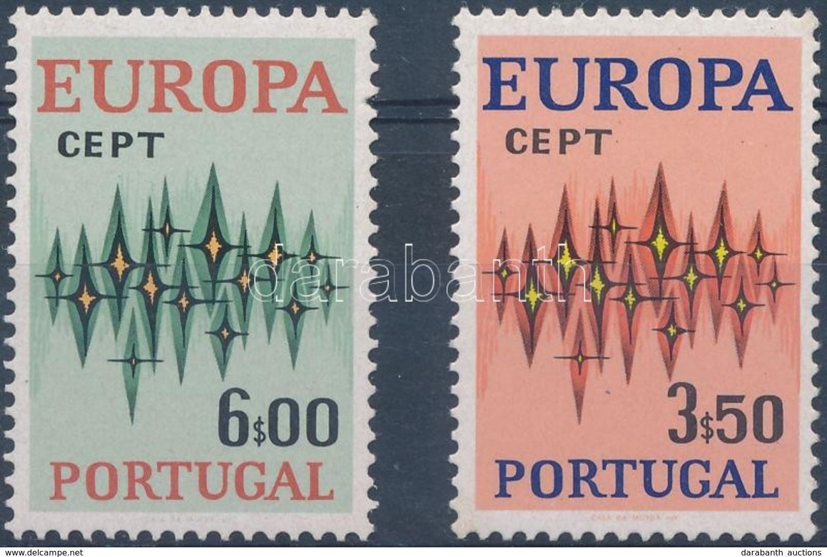 ** 1972 Europa CEPT Bélyegek 1 Sorból (a Legkisebb érték Hiányzik) Mi 1167-1168 - Autres & Non Classés