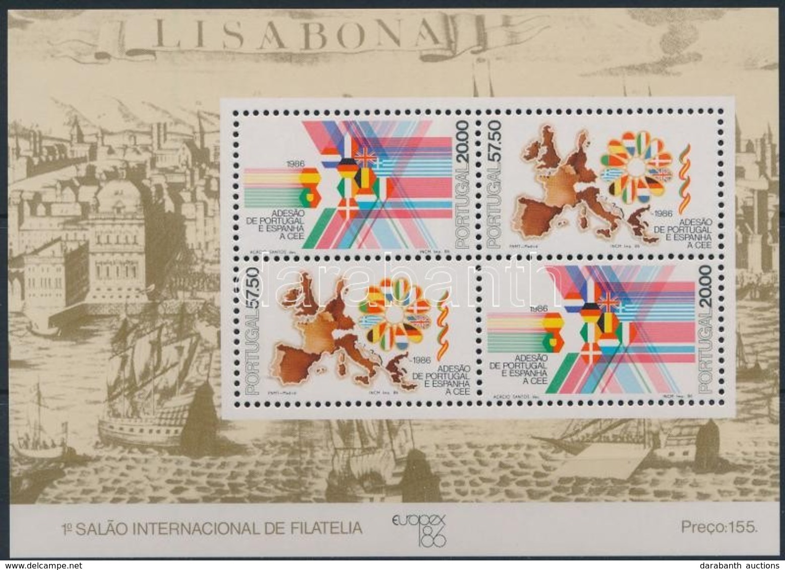 ** 1986 Bélyegkiállítás Blokk,
Stamp Exhibition
Mi 52 - Autres & Non Classés