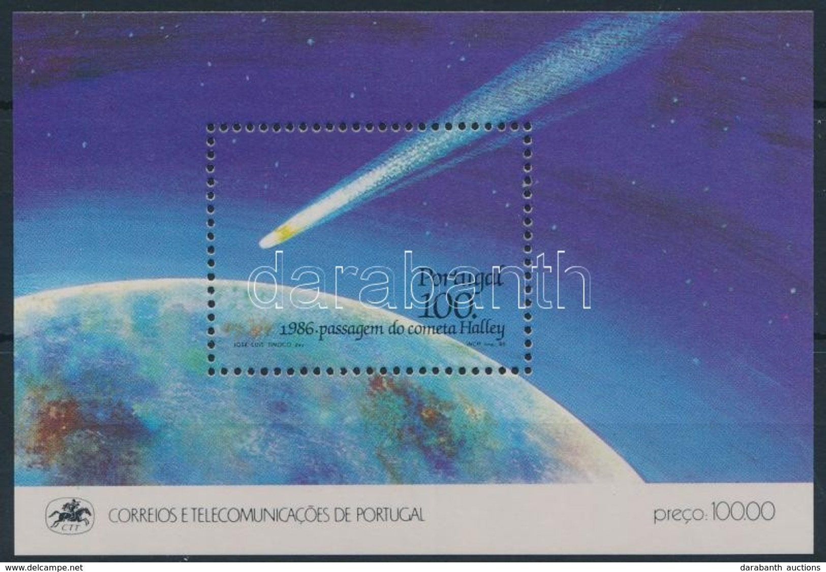 ** 1986 Halley-üstökös Blokk,
Halley Comet
Mi 51 - Autres & Non Classés