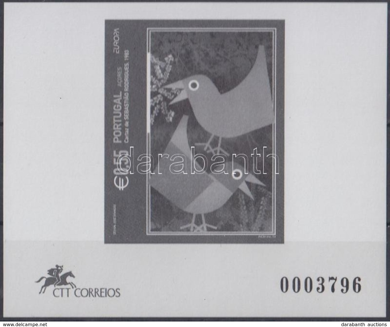 ** 2003 Europa CEPT, Feketenyomat Blokk Mi 494 Blackprint Block - Autres & Non Classés