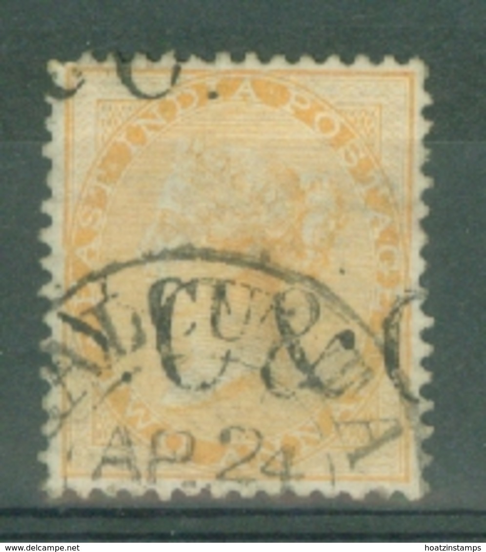 India: 1865   QV    SG61    2a     Yellow     Used - 1858-79 Kolonie Van De Kroon