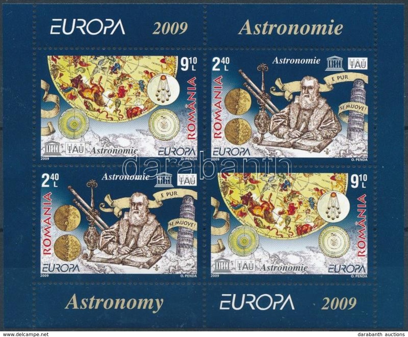 ** 2009 Europa CEPT Csillagászat Blokk Mi 445 - Autres & Non Classés