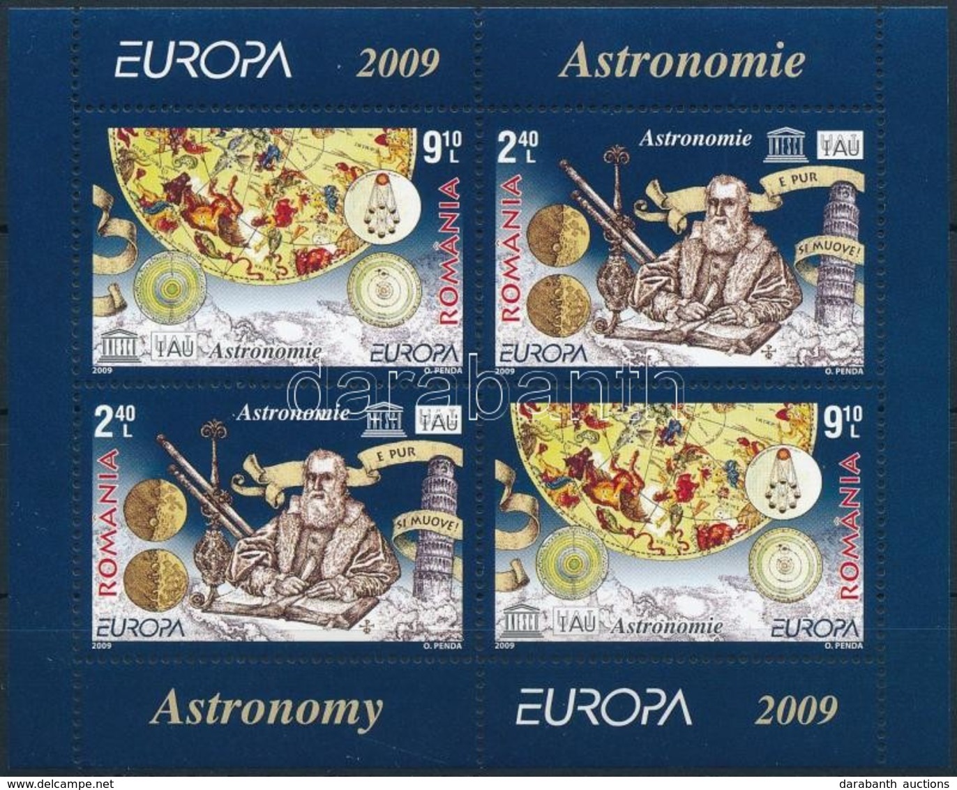 ** 2009 Europa CEPT, Csillagászat Blokk Mi 445 - Autres & Non Classés