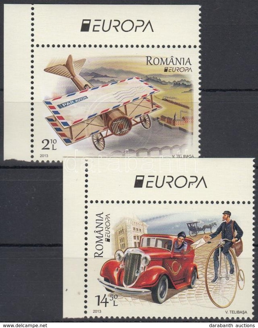 ** 2013 Europa CEPT Postai Járművek ívsarki Sor Mi 6705-6706 - Autres & Non Classés