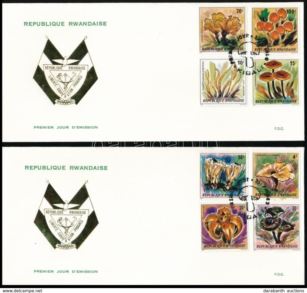 1980 Gomba Sor Mi 1051-1058 2 Db FDC-n - Other & Unclassified