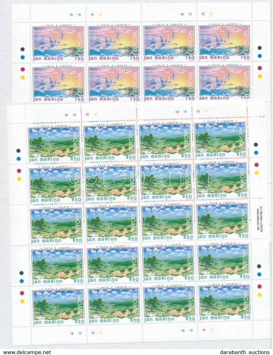 ** 1995 Europa CEPT, Béke és Szabadság Kisív Sor Mi 1607-1608 - Autres & Non Classés