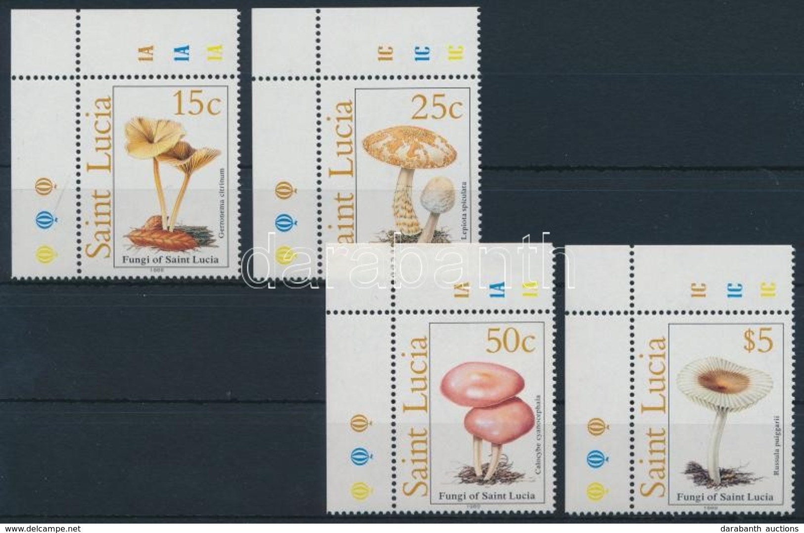 ** 1989 Gomba ívsarki Sor Mi 948-951 + FDC-n - Autres & Non Classés