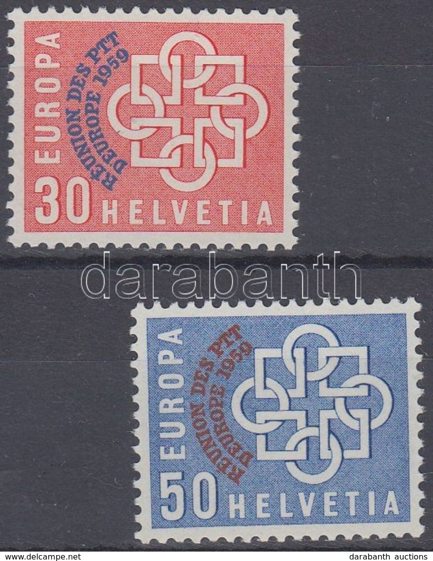 ** 1959 Europa CEPT Távközlési Konferencia Felülnyomott Sor Mi 681-682 - Autres & Non Classés