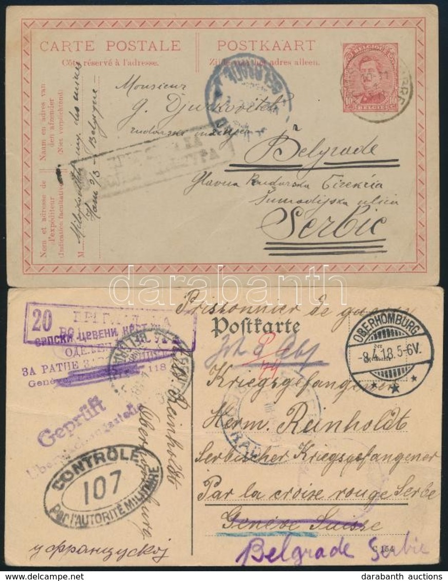 1918-1919 Hadifogolylap Németországból Ill. Belgiumból - Autres & Non Classés