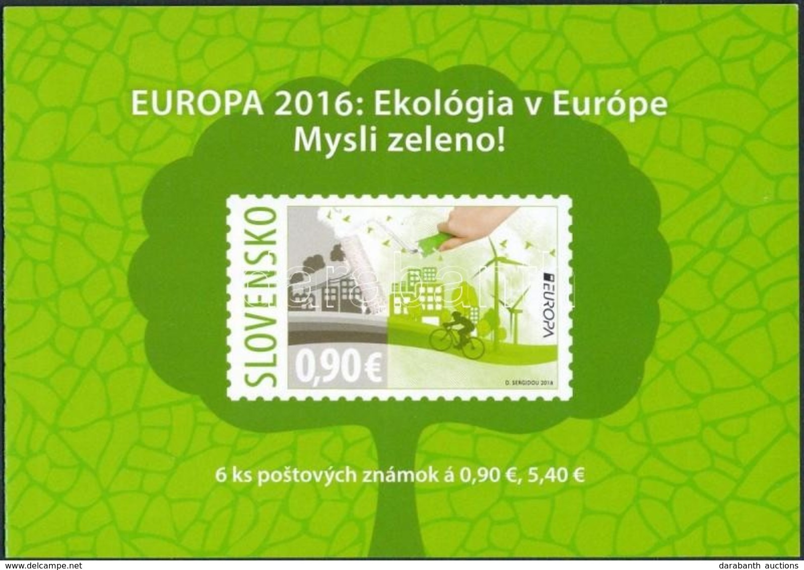 ** 2016 Europa CEPT, Környezettudatosság öntapadós Bélyegfüzet MH 0-83 (Mi 790) - Other & Unclassified