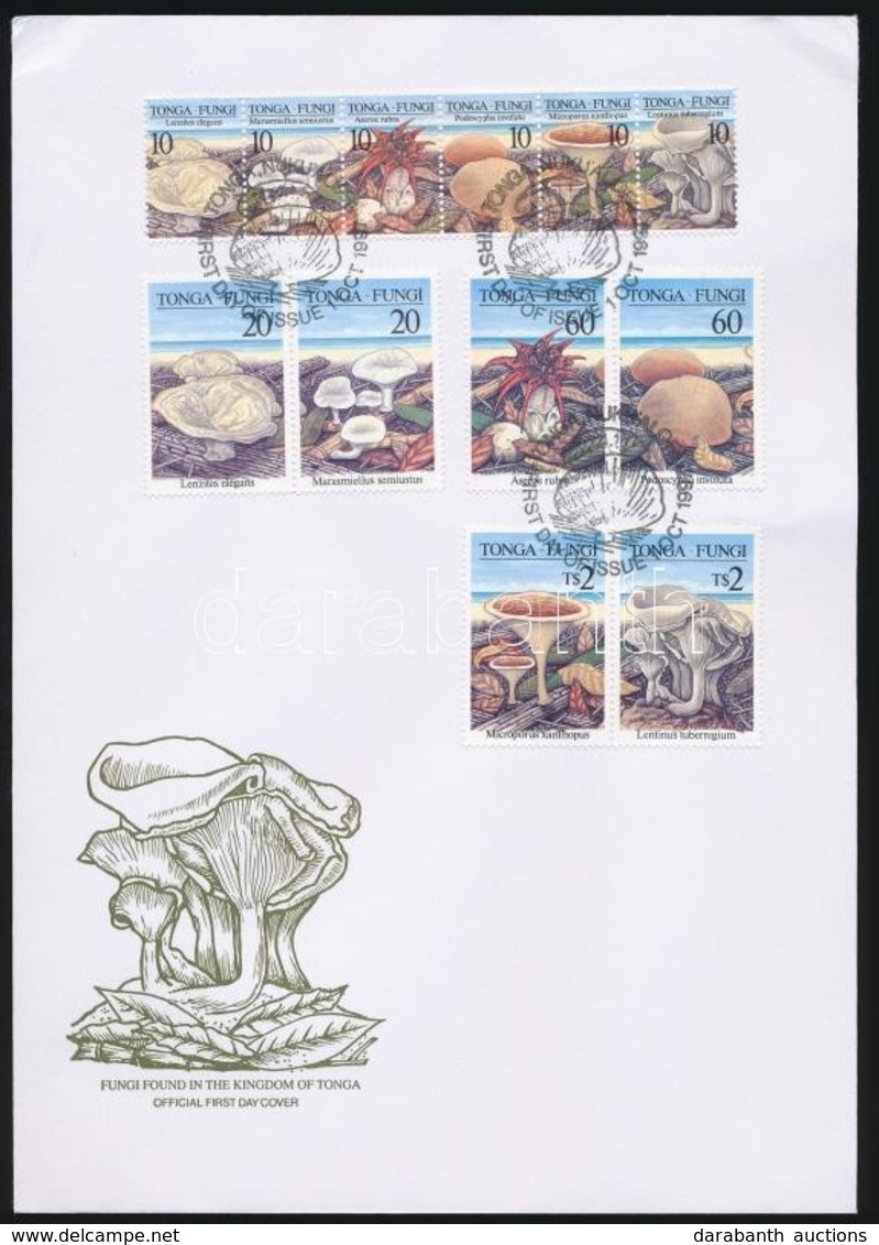 1997 Gomba Hatoscsík + 3 Pár Mi 1494-1505 FDC-n - Autres & Non Classés