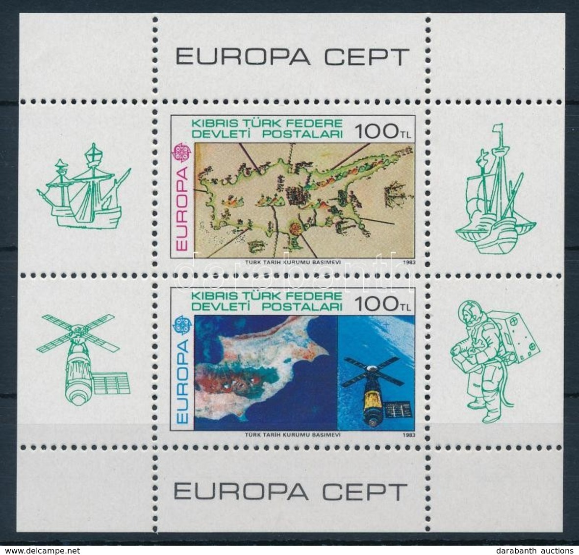 ** 1983 Europa CEPT Az Emberi Elme Nagy Művei Blokk Mi 4 - Other & Unclassified