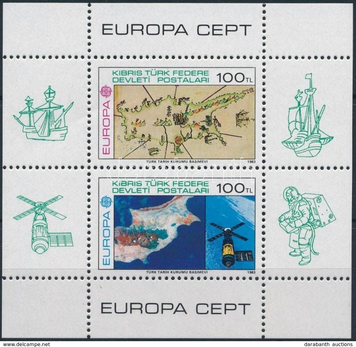 ** 1983 Europa CEPT: Az Emberi Elme Nagy Alkotásai Blokk Mi 4 - Altri & Non Classificati