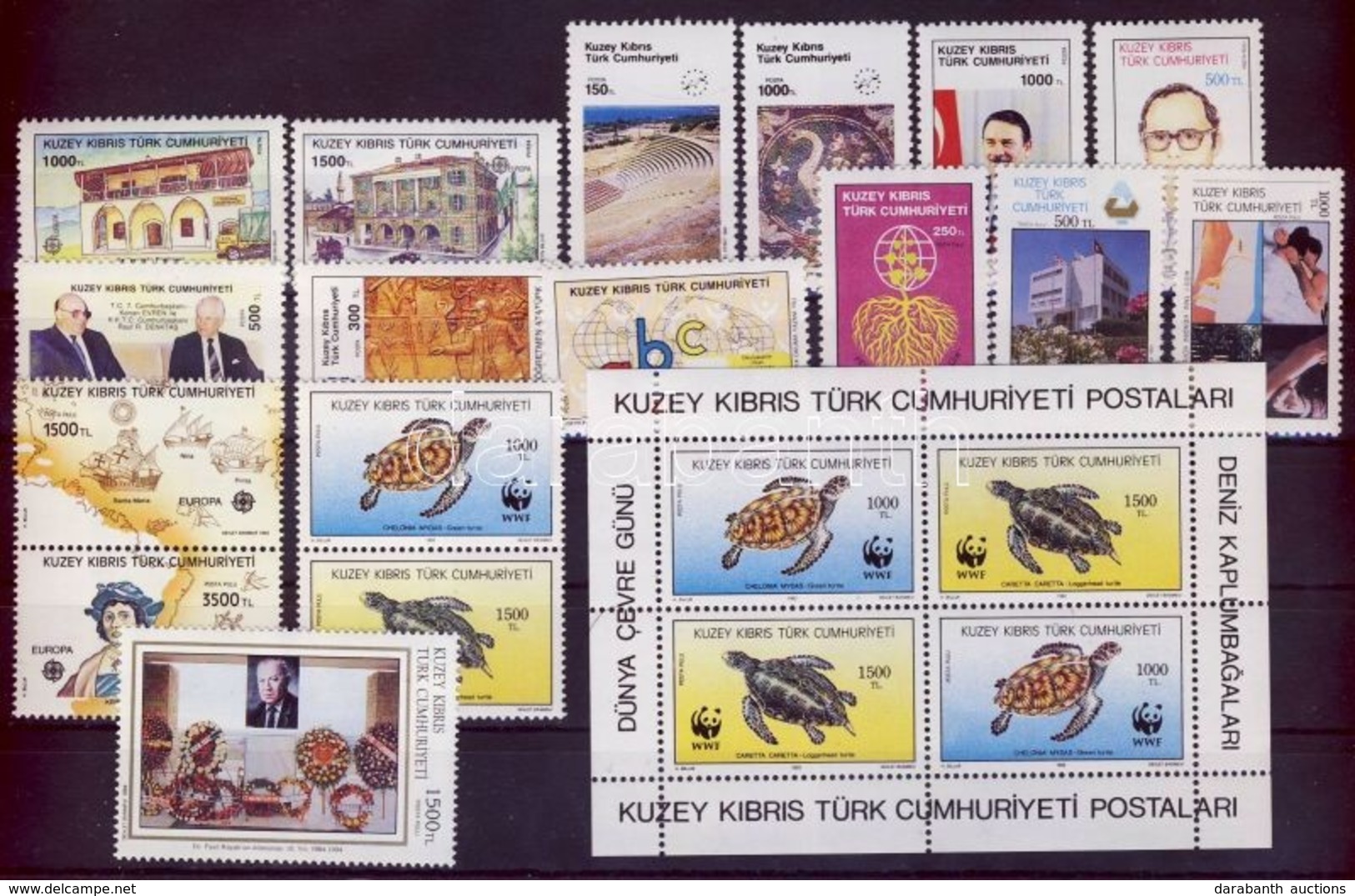 ** 1990-1994 17 Klf Bélyeg + WWF Kisív - Other & Unclassified