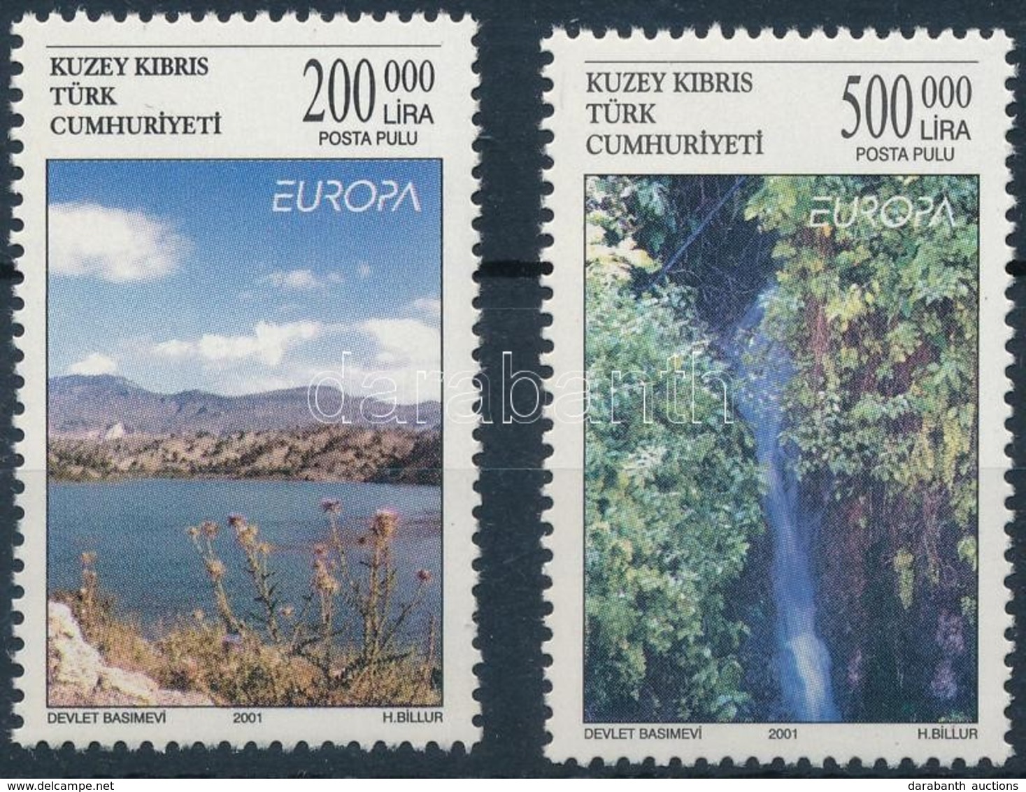 ** 2001 Europa CEPT Sor Mi 538-539 + FDC-n - Other & Unclassified