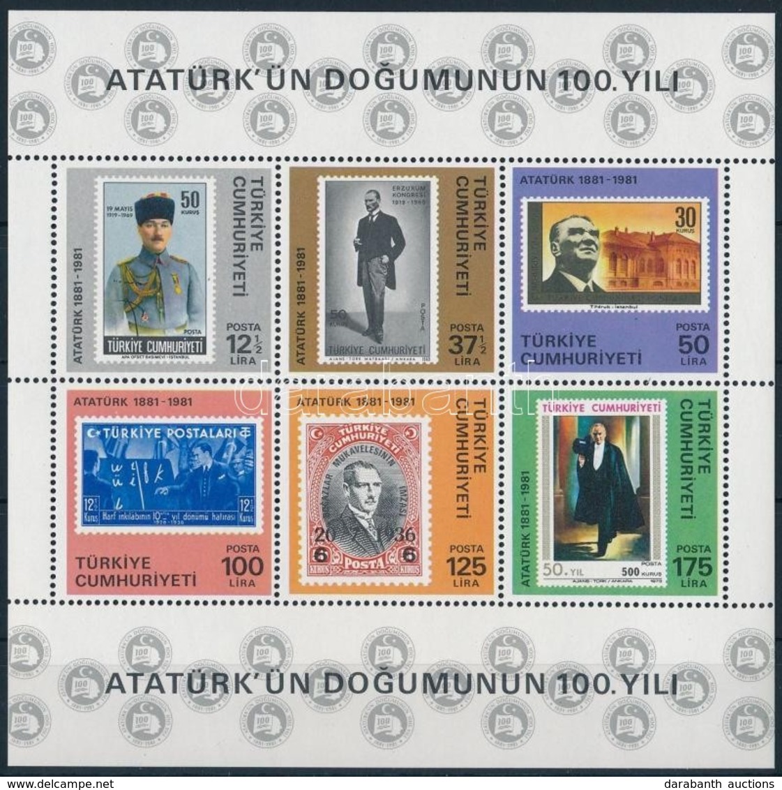 ** 1981 Atatürk Blokk,
Ataturk
Mi 19 - Other & Unclassified