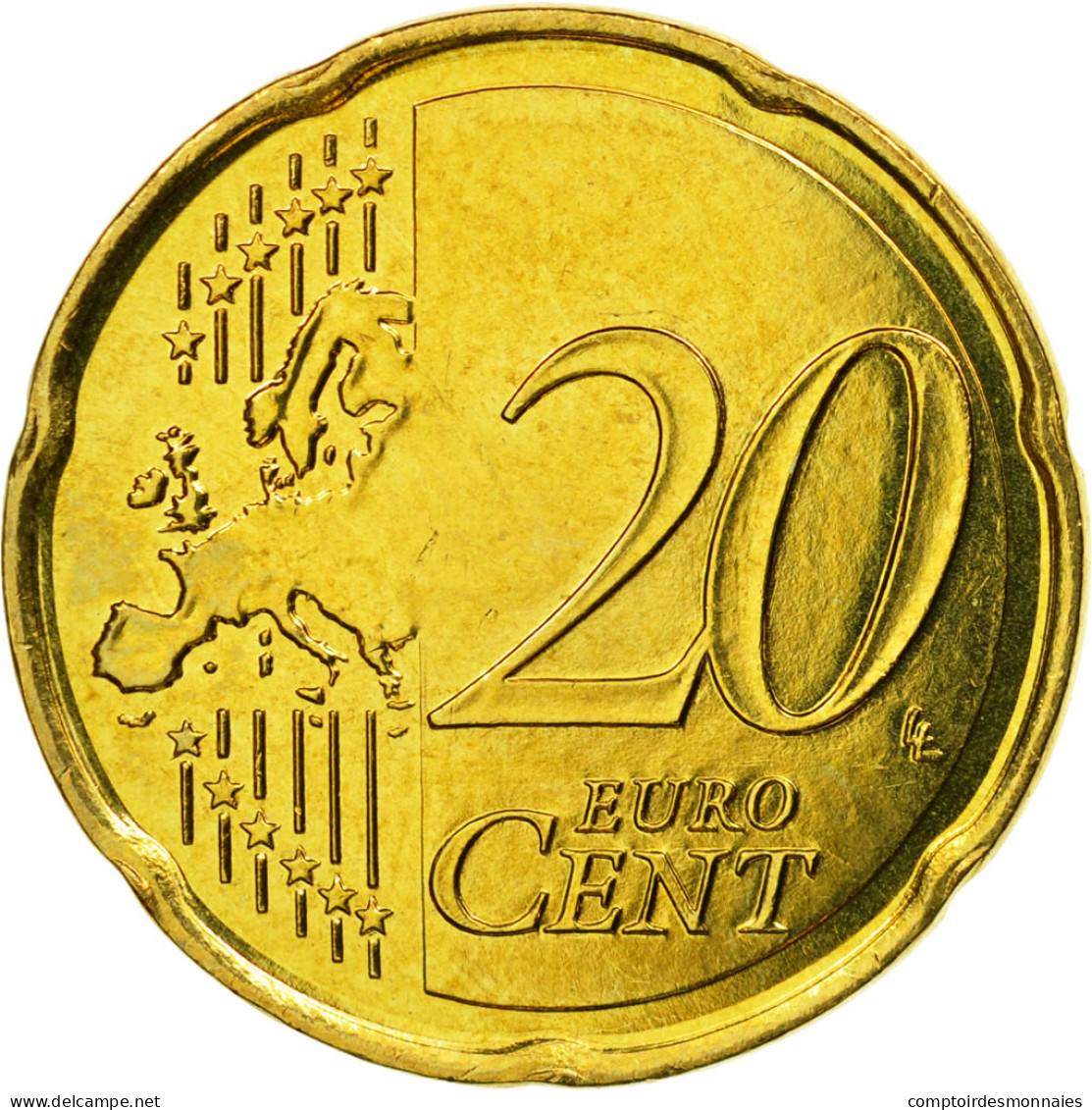 Malte, 20 Euro Cent, 2008, SUP, Laiton, KM:129 - Malta