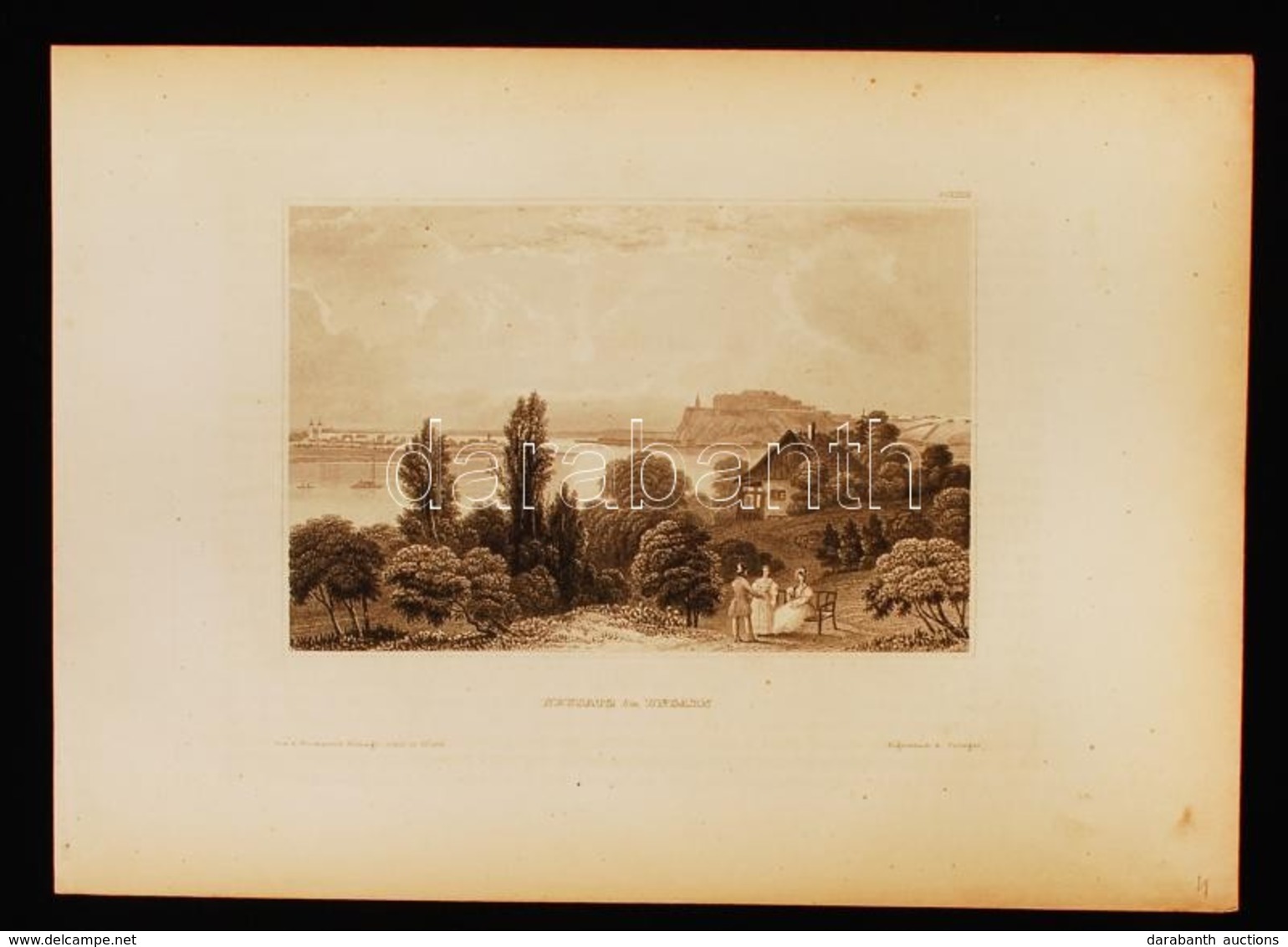 1856 Újvidék Látképe. Neusatz In Ungarn. Acélmetszet, Kunstanstalt Des Bibliographisches Institut In Hildburghausen, 15× - Prints & Engravings