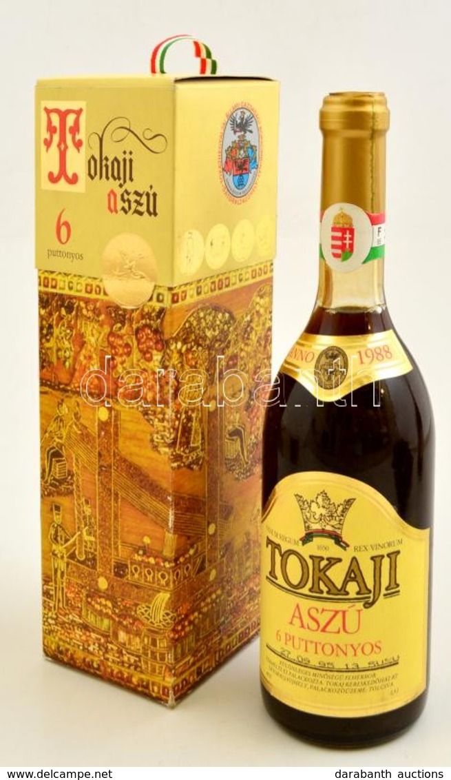 1988 Tokaji Aszú, 6 Puttonyos, 0,5 L, Díszdobozban - Autres & Non Classés