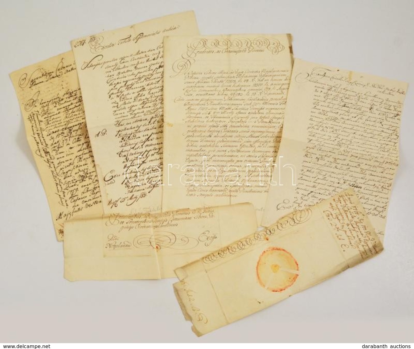 Cca 1780 4 Db Budai Helyartótanácsnak és A Hétszemélyes Táblának írt Ex Offo Levél Újvidéki Uraktól. / Ex Offo Letters F - Unclassified