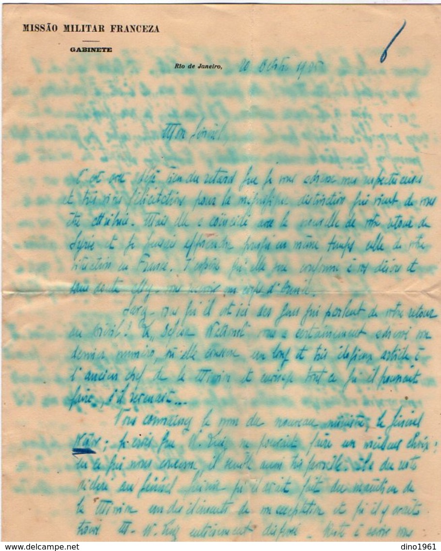 VP13.095 - Brésil - Missao Militar Franceza à RIO DE JANEIRO 1926 - 2 Lettres De Mr ?? Pour Mr Le Général GAMELIN - Documents