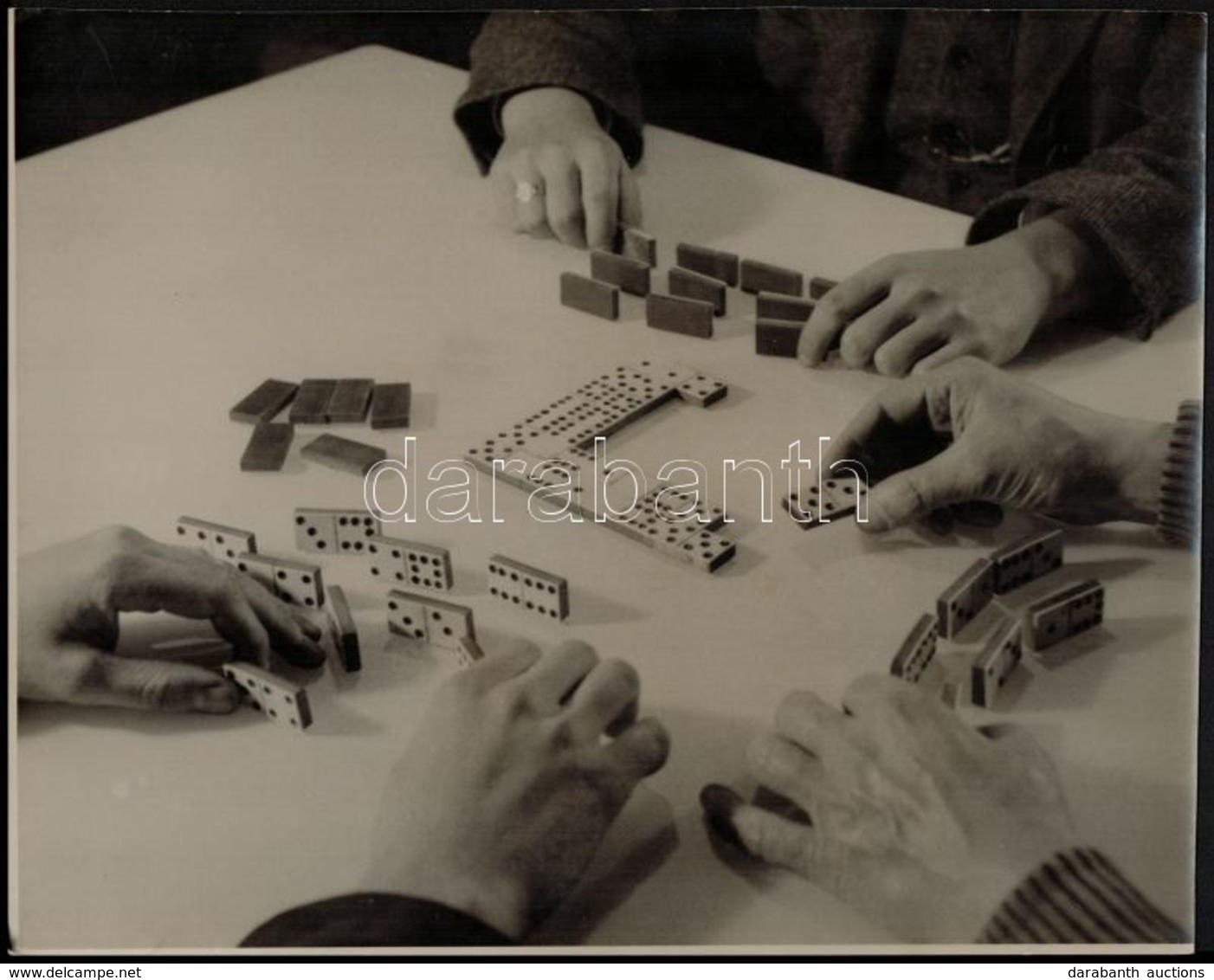 Cca 1936 Pöltinger Gusztáv (?-?) Soproni Fotóművész Hagyatékából Jelzés Nélküli, Vintage Fotóművészeti Alkotás (Dominó), - Autres & Non Classés