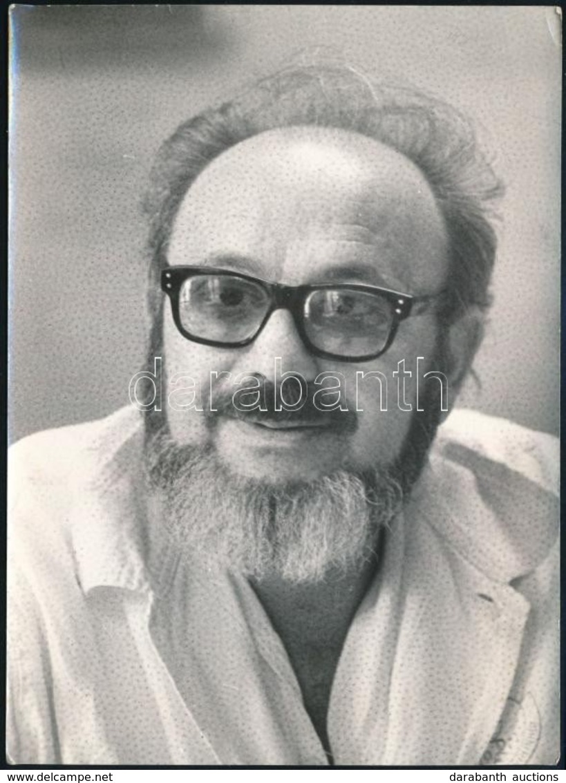 Dr. Popper Péter (1933-2010) Pszichológus Fotója, 18x13 Cm. - Autres & Non Classés