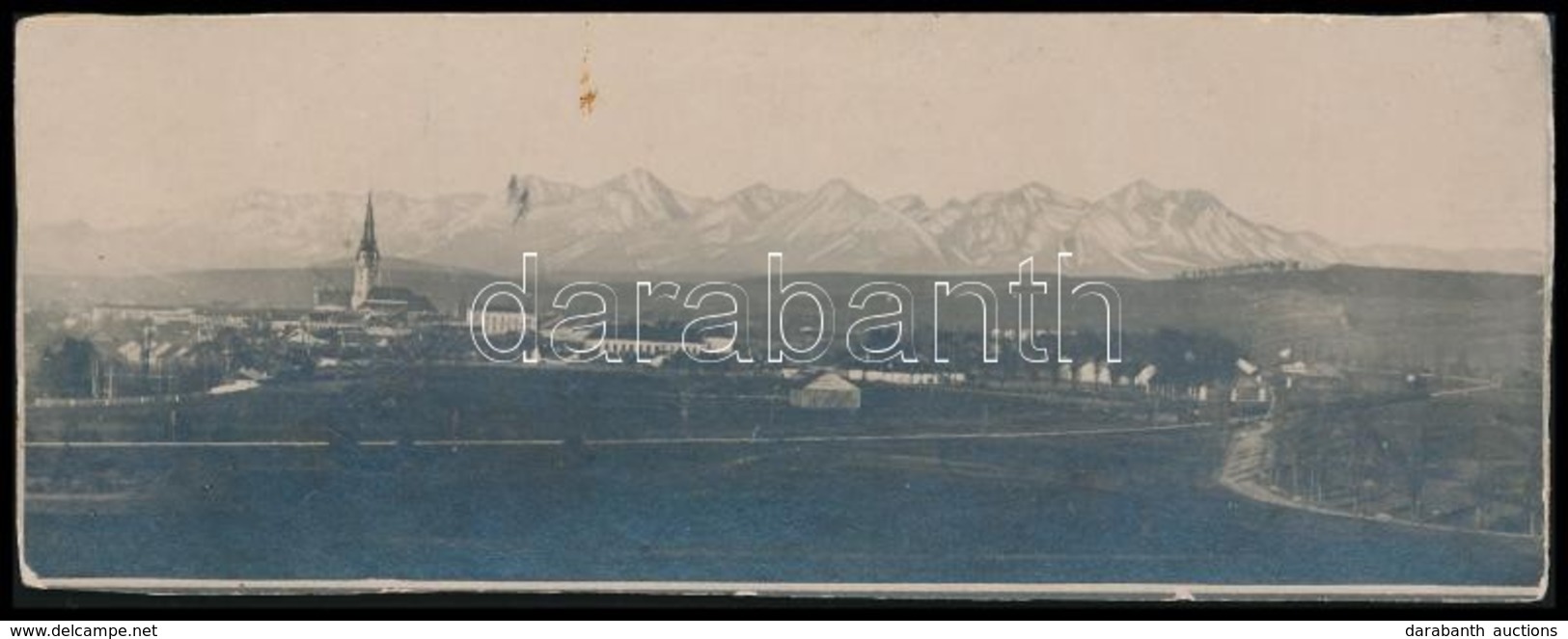 Cca 1910 Igló Látképe, Panorámafotó, 6×15,5 Cm - Autres & Non Classés