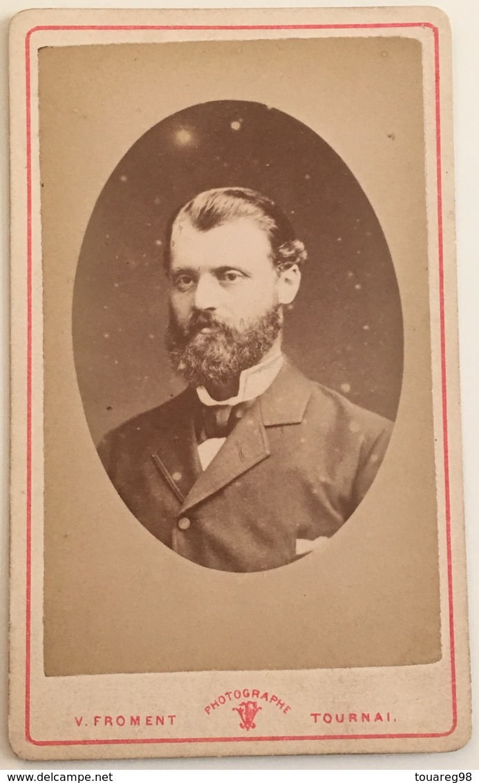 CDV. Homme à Barbe. Photographe Froment à Tournai. Belgique. - Anciennes (Av. 1900)