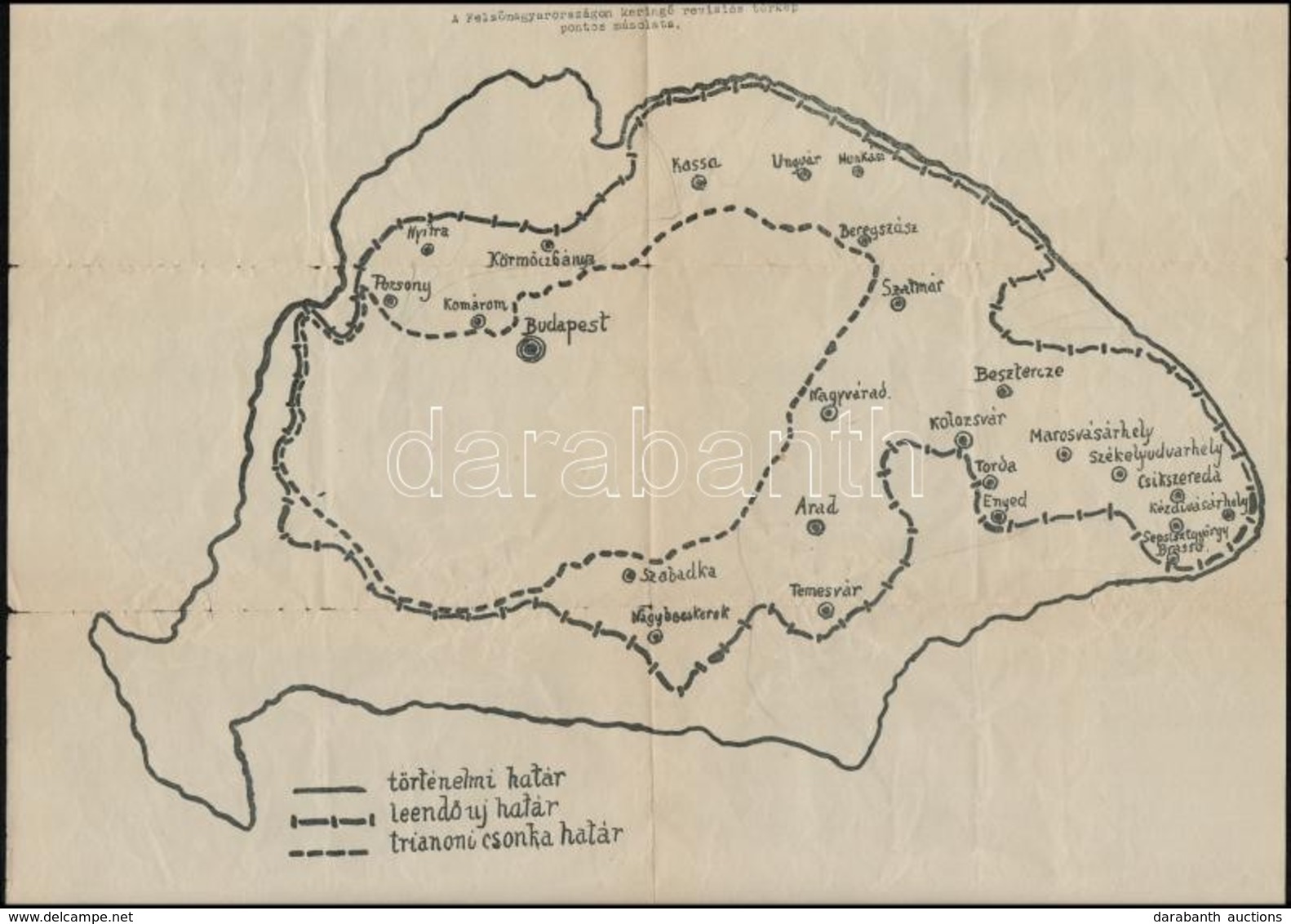 Cca 1930-1940 Revíziós Térkép, 32x42 Cm - Other & Unclassified