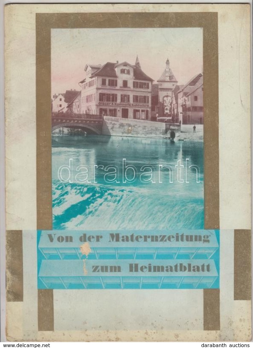 Cca 1930 Von Der Maternzeitung Zum Heimatblatt. Nyomdagép Ismertető Füzet, Német Nyelven.  28,5x21 Cm - Unclassified
