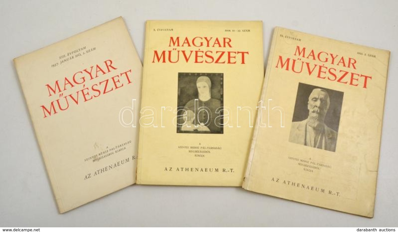 1933 A Magyar Művészet C. újság 3 Száma. - Non Classés
