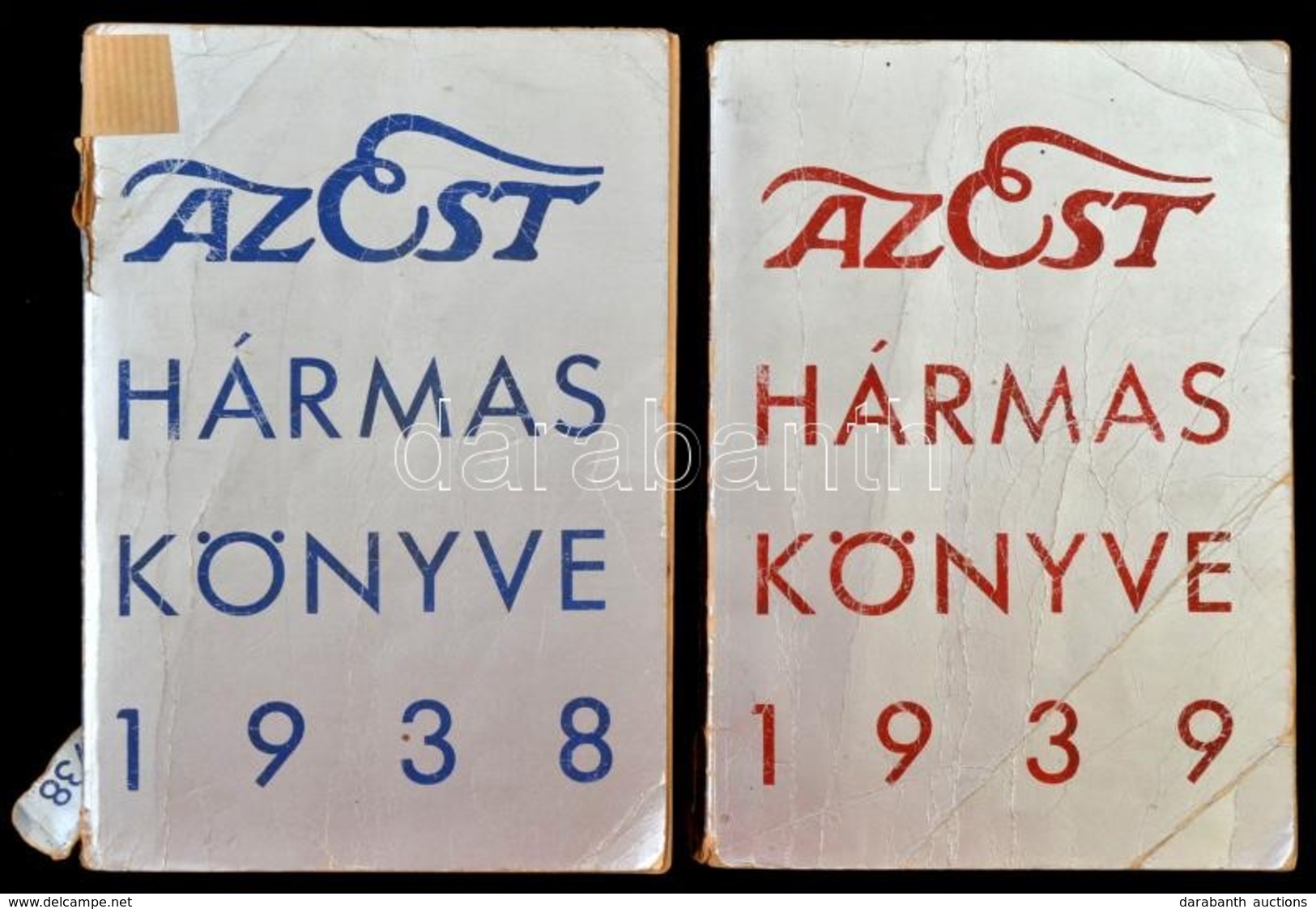 1938-1939 Az Est Hármas Könyve 1938+1939. Papírkötésben, Az Egyik Borítója Gyűrött, A Másik Gerince Sérült. - Non Classés