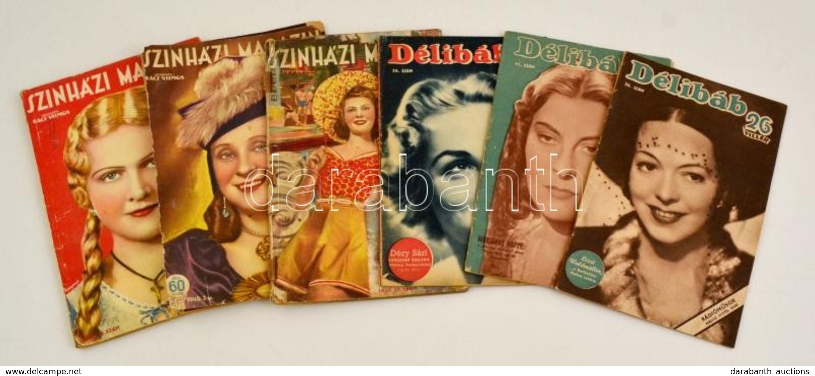 1939-1943 A Délibáb és A Színházi Magazin 6 Db Száma - Non Classés